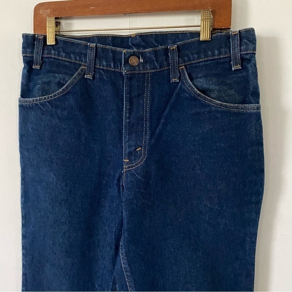 Vintage Levis BELL BOTTOMS Jeans Orange Tab 70s Style Retro Denim Hemmed Mens 33 - Picture 2 of 14